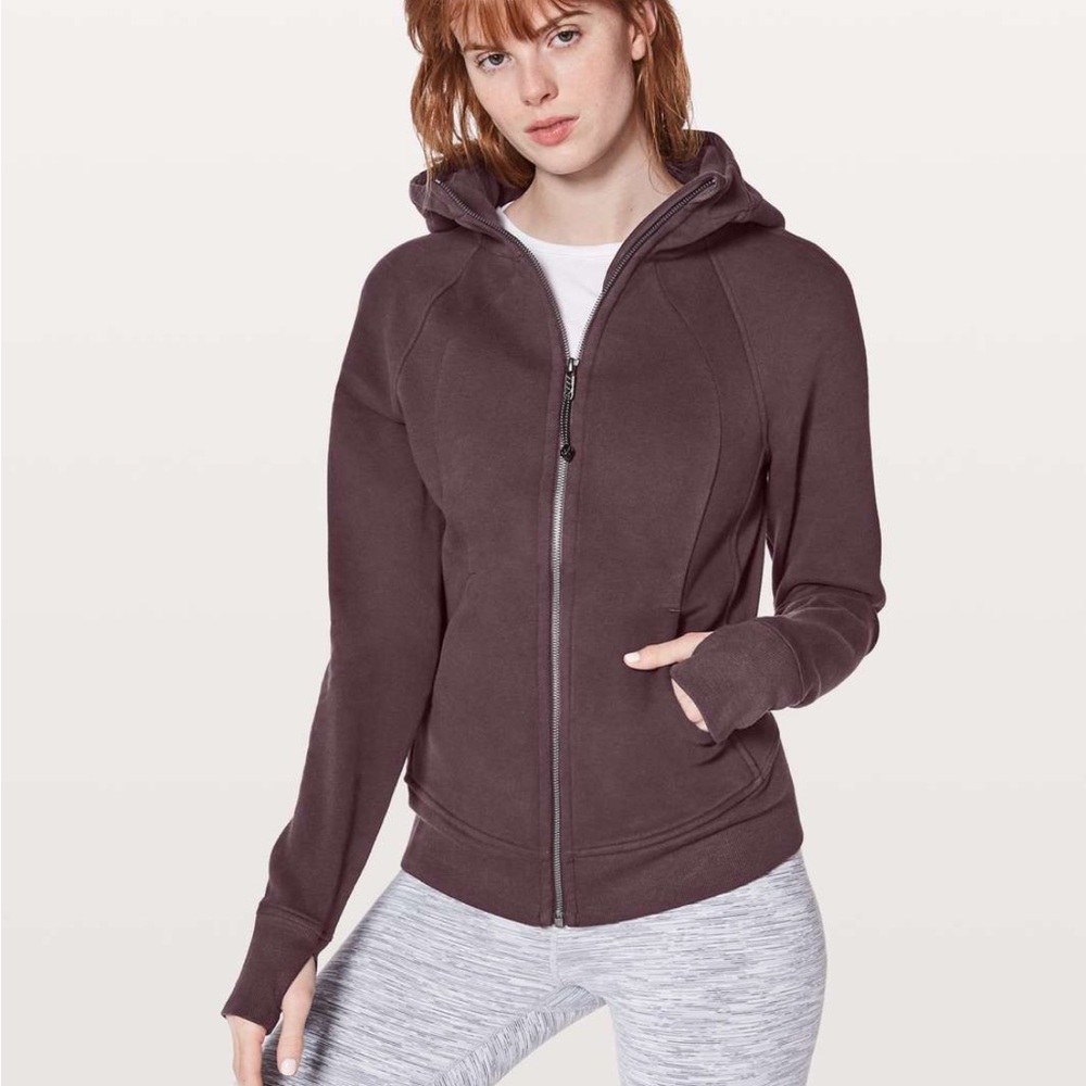 Lululemon Scuba purple cotton fleece Zip-Up Hoodie 4
